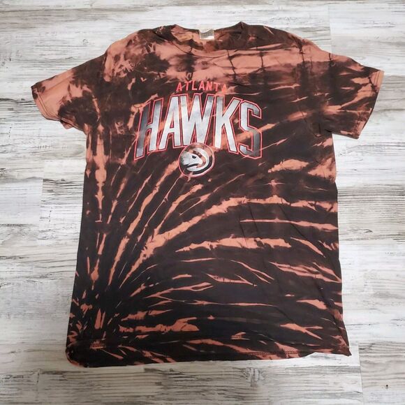 NBA Atlanta Hawks Tye Dye Shirt Mens Size Large Hand Dyed - Picture 1 of 3